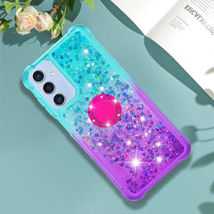 For Samsung Galaxy A17 5G / A26 5G TPU Case with Kickstand Gradiant Quicksand Shockproof Cover