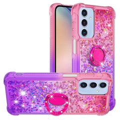 For Samsung Galaxy A17 5G / A26 5G TPU Case with Kickstand Gradiant Quicksand Shockproof Cover
