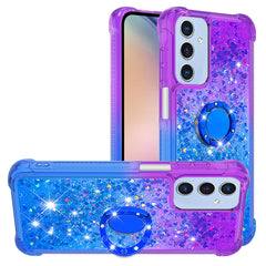 For Samsung Galaxy A17 5G / A26 5G TPU Case with Kickstand Gradiant Quicksand Shockproof Cover