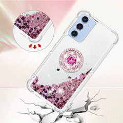 For Samsung Galaxy A17 5G / A26 5G TPU Case with Kickstand Quicksand Shockproof Cover