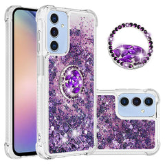 For Samsung Galaxy A17 5G / A26 5G TPU Case with Kickstand Quicksand Shockproof Cover