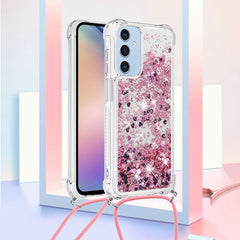 For Samsung Galaxy A17 5G / A26 5G TPU Case Quicksand Phone Cover with Lanyard
