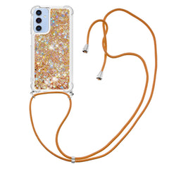 For Samsung Galaxy A17 5G / A26 5G TPU Case Quicksand Phone Cover with Lanyard