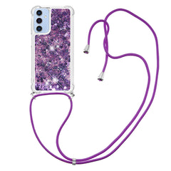 For Samsung Galaxy A17 5G / A26 5G TPU Case Quicksand Phone Cover with Lanyard