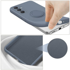 Coque en silicone avec anneau et béquille pour Samsung Galaxy S25 FE 