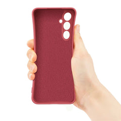 Coque en silicone avec anneau et béquille pour Samsung Galaxy S25 FE 