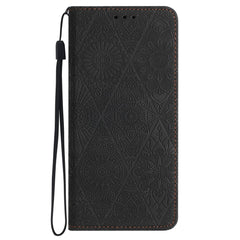For Samsung Galaxy S25 FE Case Imprinted Flower Wallet Stand Leather Phone Cover