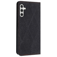 For Samsung Galaxy S25 FE Case Imprinted Flower Wallet Stand Leather Phone Cover