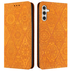For Samsung Galaxy S25 FE Case Imprinted Flower Wallet Stand Leather Phone Cover