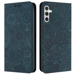 For Samsung Galaxy S25 FE Case Imprinted Flower Wallet Stand Leather Phone Cover