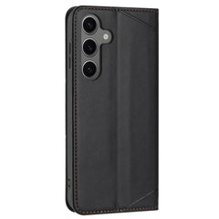 Étui portefeuille en cuir imprimé pour Samsung Galaxy S25 FE avec dragonne 