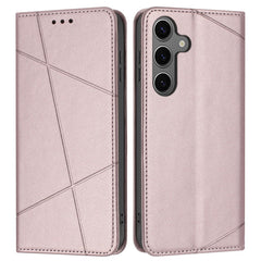 Étui portefeuille en cuir imprimé pour Samsung Galaxy S25 FE avec dragonne 