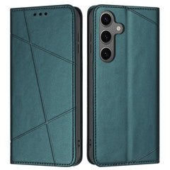 Étui portefeuille en cuir imprimé pour Samsung Galaxy S25 FE avec dragonne 