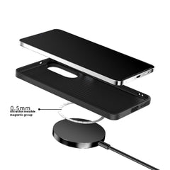 ABEEL For Samsung Galaxy S25 Edge Case Compatible with MagSafe Beast Texture Micro-Embossing Back Cover