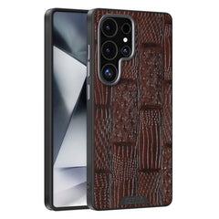 ABEEL For Samsung Galaxy S25 Ultra Case Compatible with MagSafe Beast Texture Micro-Embossing Back Cover