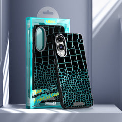 ABEEL For Samsung Galaxy S25 Edge Case Compatible with MagSafe Crocodile Texture Micro-Embossing Back Cover
