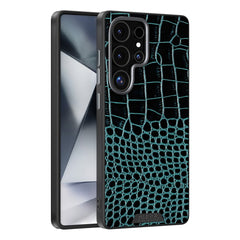 ABEEL For Samsung Galaxy S25 Ultra Case Compatible with MagSafe Crocodile Texture Micro-Embossing Back Cover