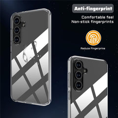 Coque transparente anti-rayures en TPU pour Samsung Galaxy S25 FE + protection d'écran 2,5D à bords incurvés 