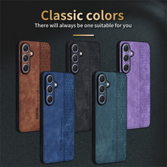 AZNS For Samsung Galaxy S25 FE Case Protective PU Leather Covered TPU Phone Shell