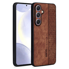 AZNS For Samsung Galaxy S25 FE Case Protective PU Leather Covered TPU Phone Shell