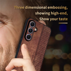 AZNS For Samsung Galaxy S25 FE Case Protective PU Leather Covered TPU Phone Shell