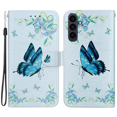 Für Samsung Galaxy S25 FE Brieftaschen-Telefonhülle Anti-Drop-Musterdruck Leder-Flip-Cover mit Riemen 