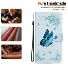 Für Samsung Galaxy S25 FE Brieftaschen-Telefonhülle Anti-Drop-Musterdruck Leder-Flip-Cover mit Riemen 