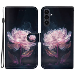 Für Samsung Galaxy S25 FE Brieftaschen-Telefonhülle Anti-Drop-Musterdruck Leder-Flip-Cover mit Riemen 