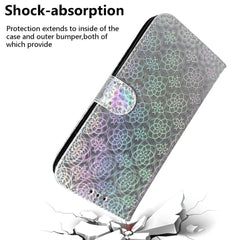 For Samsung Galaxy S25 FE Stand Case Dazzling Flower Leather Phone Cover with Wrist Strap