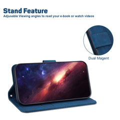 Für Samsung Galaxy S25 FE Hülle Geometrie Muster Leder Brieftasche Telefonabdeckung mit Handschlaufe 