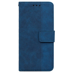 Für Samsung Galaxy S25 FE Hülle Geometrie Muster Leder Brieftasche Telefonabdeckung mit Handschlaufe 