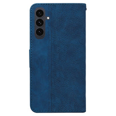 Für Samsung Galaxy S25 FE Hülle Geometrie Muster Leder Brieftasche Telefonabdeckung mit Handschlaufe 
