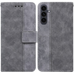 Für Samsung Galaxy S25 FE Hülle Geometrie Muster Leder Brieftasche Telefonabdeckung mit Handschlaufe 