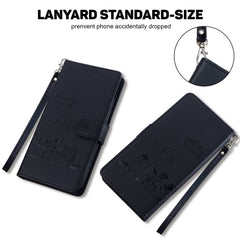 For Samsung Galaxy S25 FE Case RFID Blocking Kitten Pattern TPU + PU Leather Phone Cover with Wrist Strap