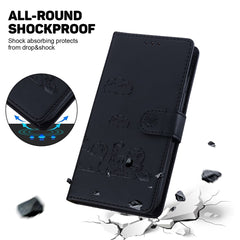 For Samsung Galaxy S25 FE Case RFID Blocking Kitten Pattern TPU + PU Leather Phone Cover with Wrist Strap