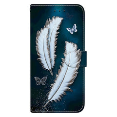 Für Samsung Galaxy S25 FE Hülle Musterdruck Leder Flip Wallet Telefonabdeckung mit Lanyard 