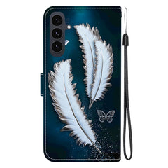 Für Samsung Galaxy S25 FE Hülle Musterdruck Leder Flip Wallet Telefonabdeckung mit Lanyard 