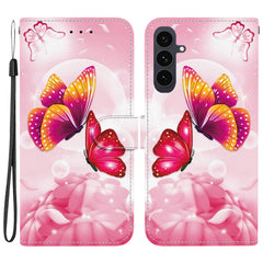 Für Samsung Galaxy S25 FE Hülle Musterdruck Leder Flip Wallet Telefonabdeckung mit Lanyard 