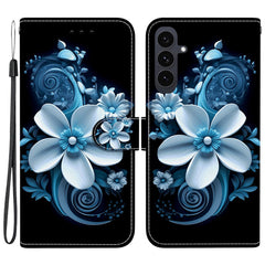Für Samsung Galaxy S25 FE Hülle Musterdruck Leder Flip Wallet Telefonabdeckung mit Lanyard 