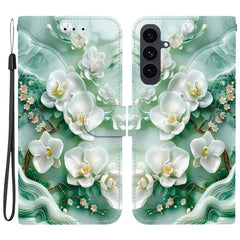 Für Samsung Galaxy S25 FE Hülle Musterdruck Leder Flip Wallet Telefonabdeckung mit Lanyard 