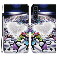 Für Samsung Galaxy S25 FE Hülle Musterdruck Leder Flip Wallet Telefonabdeckung mit Lanyard 
