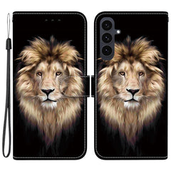Für Samsung Galaxy S25 FE Hülle Musterdruck Leder Flip Wallet Telefonabdeckung mit Lanyard 