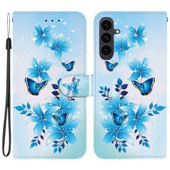 Für Samsung Galaxy S25 FE Hülle Musterdruck Leder Flip Wallet Telefonabdeckung mit Lanyard 