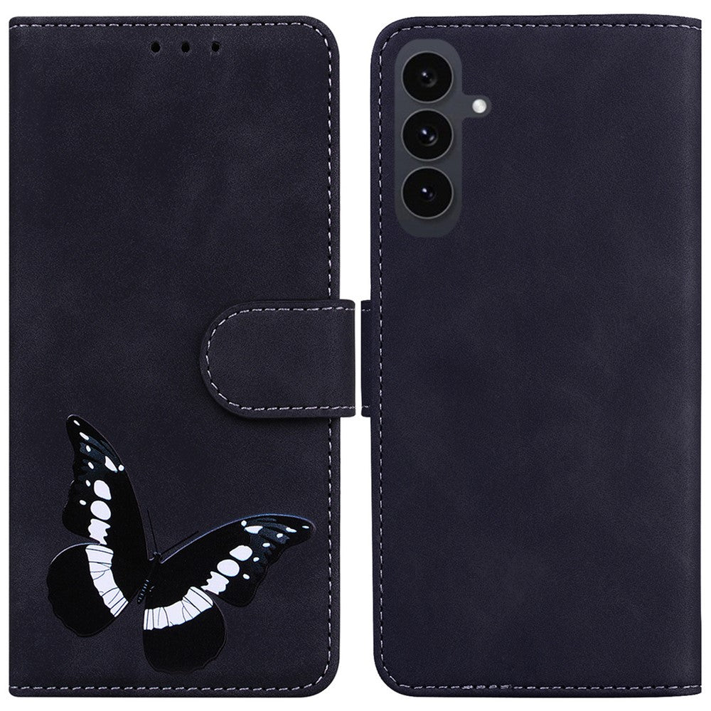 For Samsung Galaxy S25 FE Stand Case PU Leather Phone Cover Butterfly Printed - TechGearPal