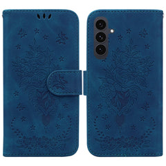 Coque portefeuille en cuir PU avec dragonne pour Samsung Galaxy S25 FE, motif papillon et fleur 