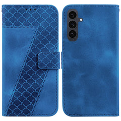 Für Samsung Galaxy S25 FE Stand Case 7-förmiges Muster Aufdruck Leder Telefonabdeckung mit Riemen 
