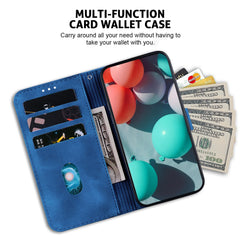 Für Samsung Galaxy S25 FE Stand Case 7-förmiges Muster Aufdruck Leder Telefonabdeckung mit Riemen 
