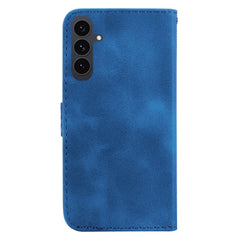 Für Samsung Galaxy S25 FE Stand Case 7-förmiges Muster Aufdruck Leder Telefonabdeckung mit Riemen 