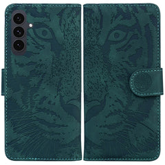 Für Samsung Galaxy S25 FE Hülle Tiger Aufdruck Leder Brieftasche Handyhülle 