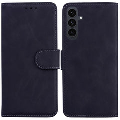 Étui portefeuille en cuir de couleur unie pour Samsung Galaxy S25 FE 